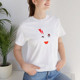 dounut face printed short sleeve tee drawn by vivi