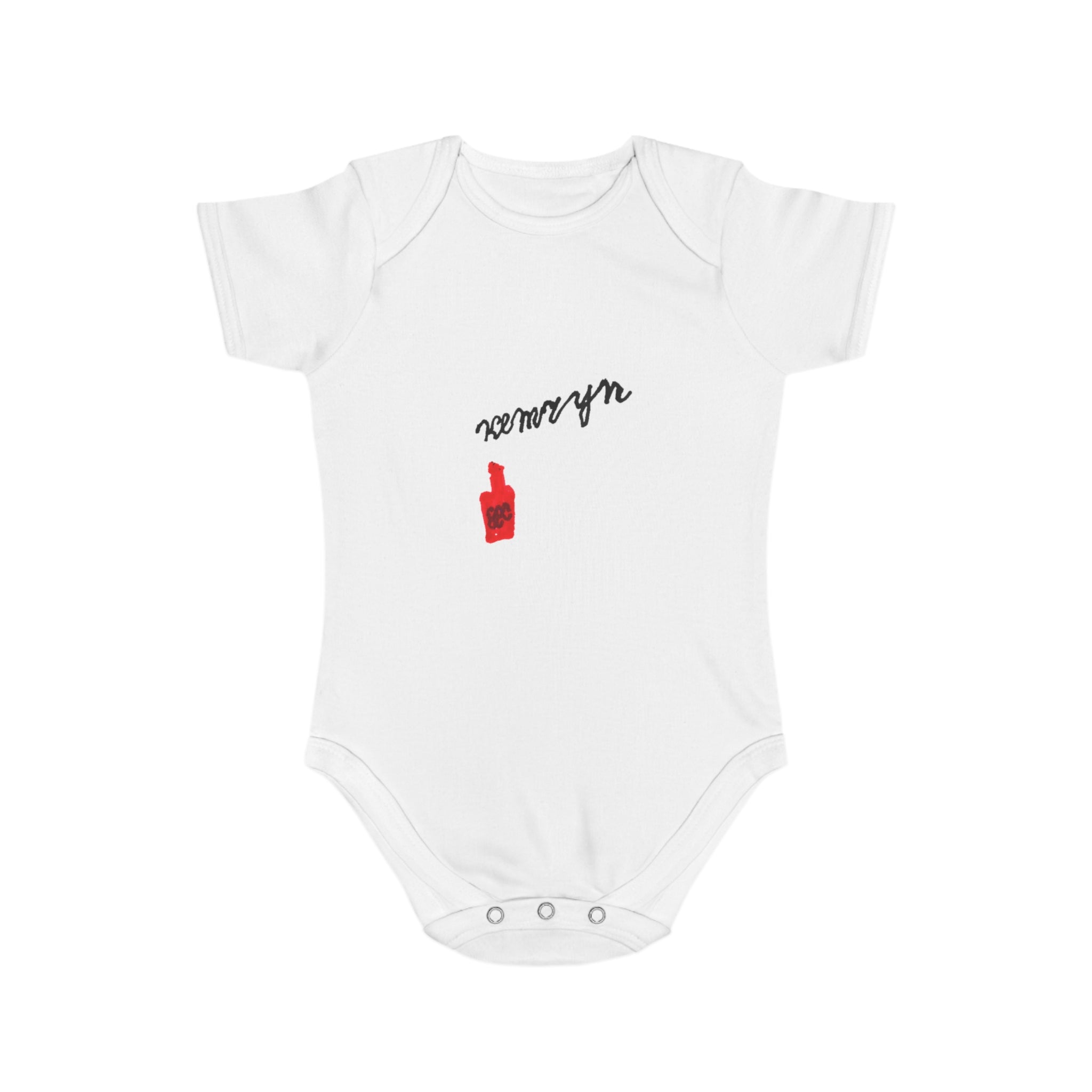 ketchup printed baby one piece drawn by vivi