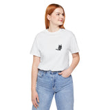 shadow cat printed short sleeve tee drawn by vivi