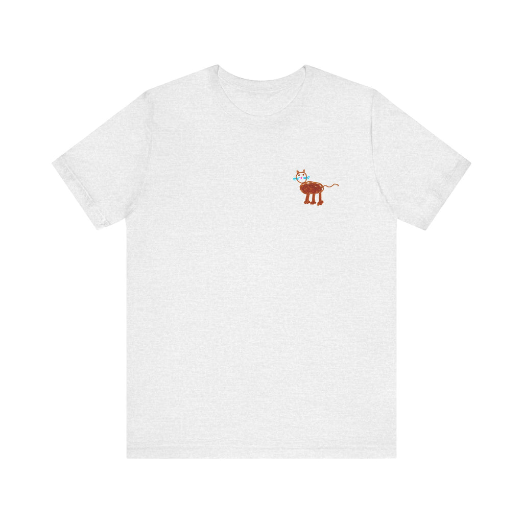 cat printed tee drawn by vivi