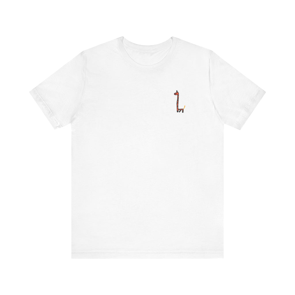 giraffe printed tee drawn by vivi