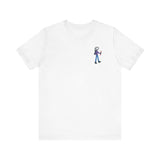 girl with stick printed tee drawn by vivi
