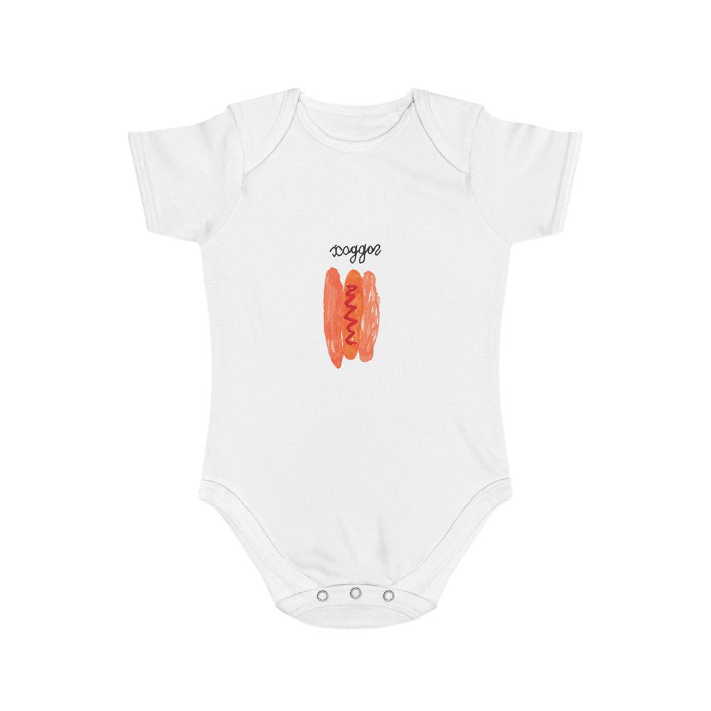 hotdog printed baby one piece drawn by vivi