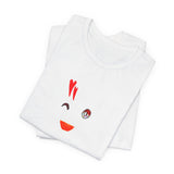 dounut face printed short sleeve tee drawn by vivi