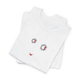 face printed short sleeve tee drawn by vivi