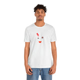dounut face printed short sleeve tee drawn by vivi