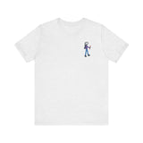 girl with stick printed tee drawn by vivi