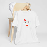 dounut face printed short sleeve tee drawn by vivi
