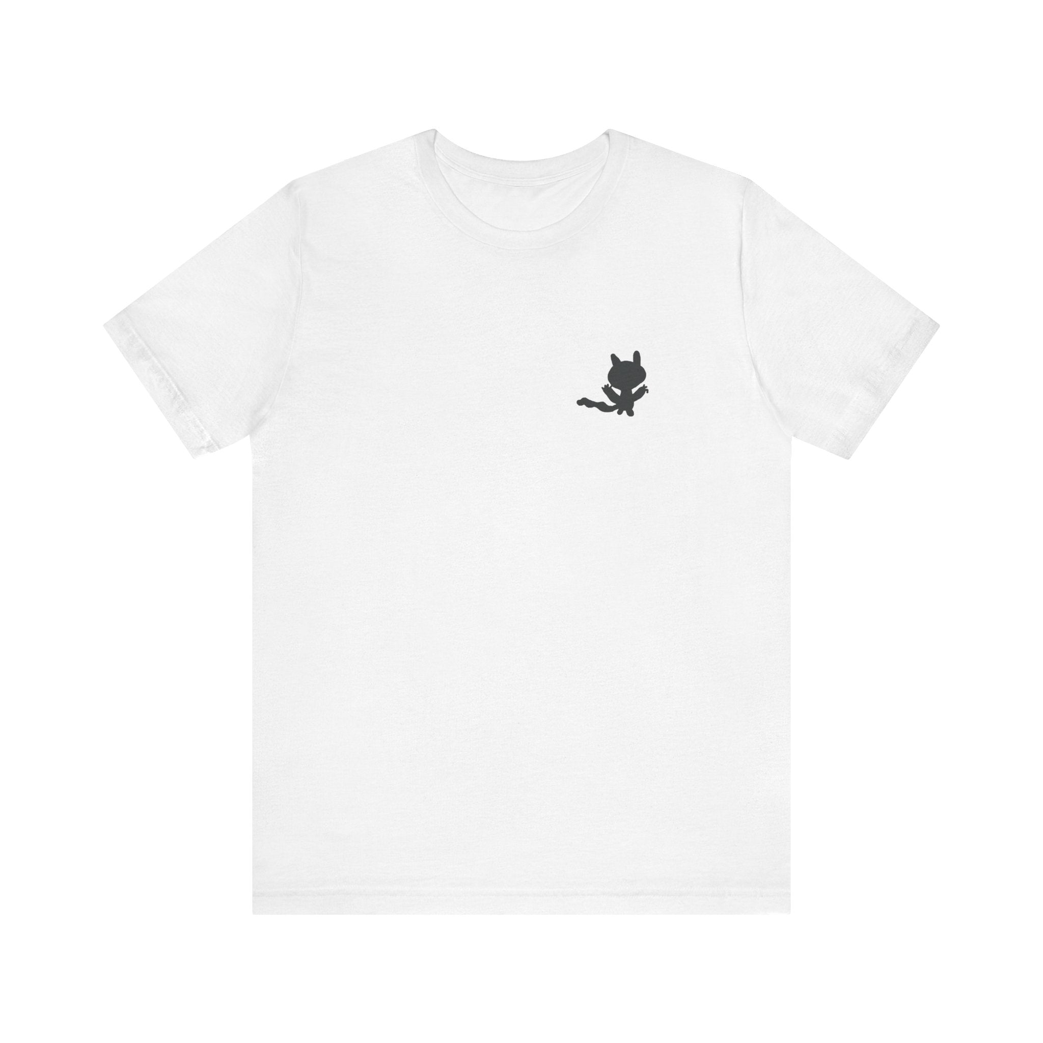 shadow cat printed short sleeve tee drawn by vivi
