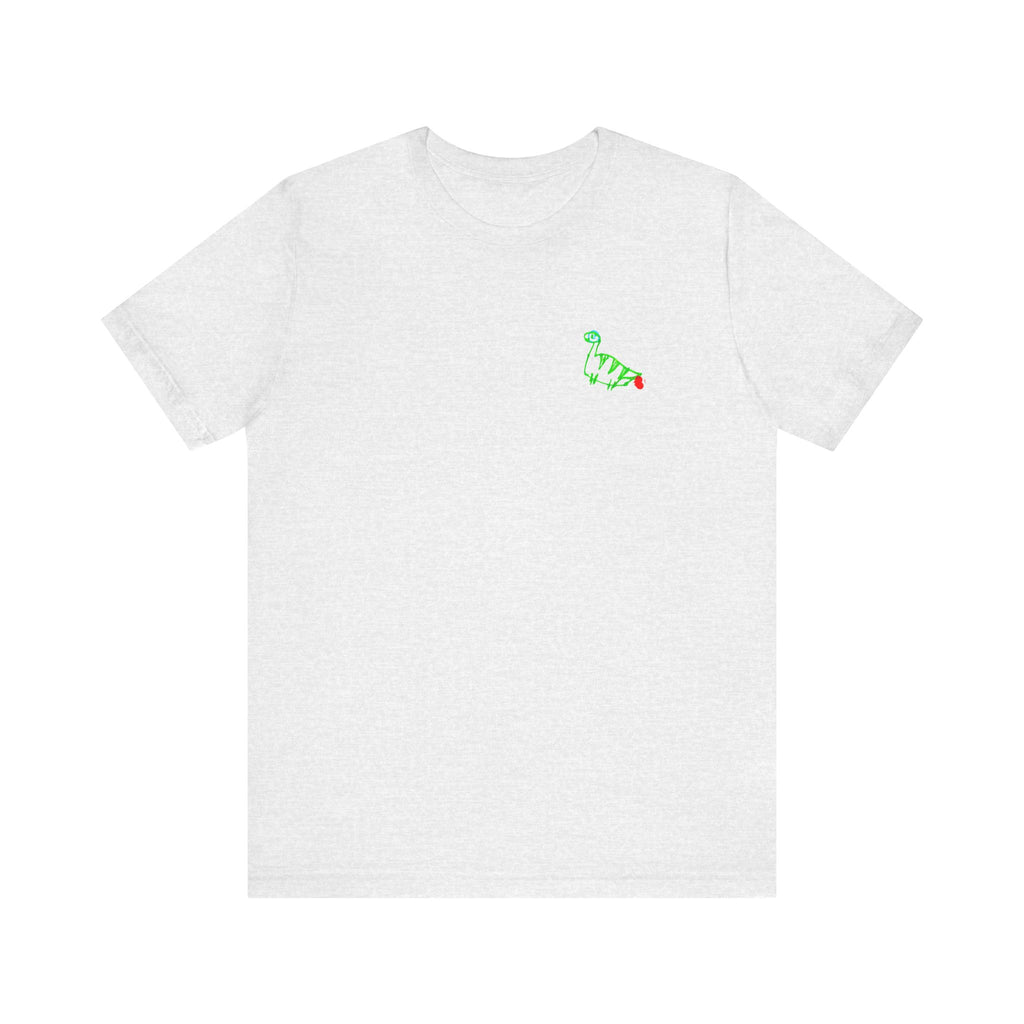 farting dinosaur printed tee drawn by vivi