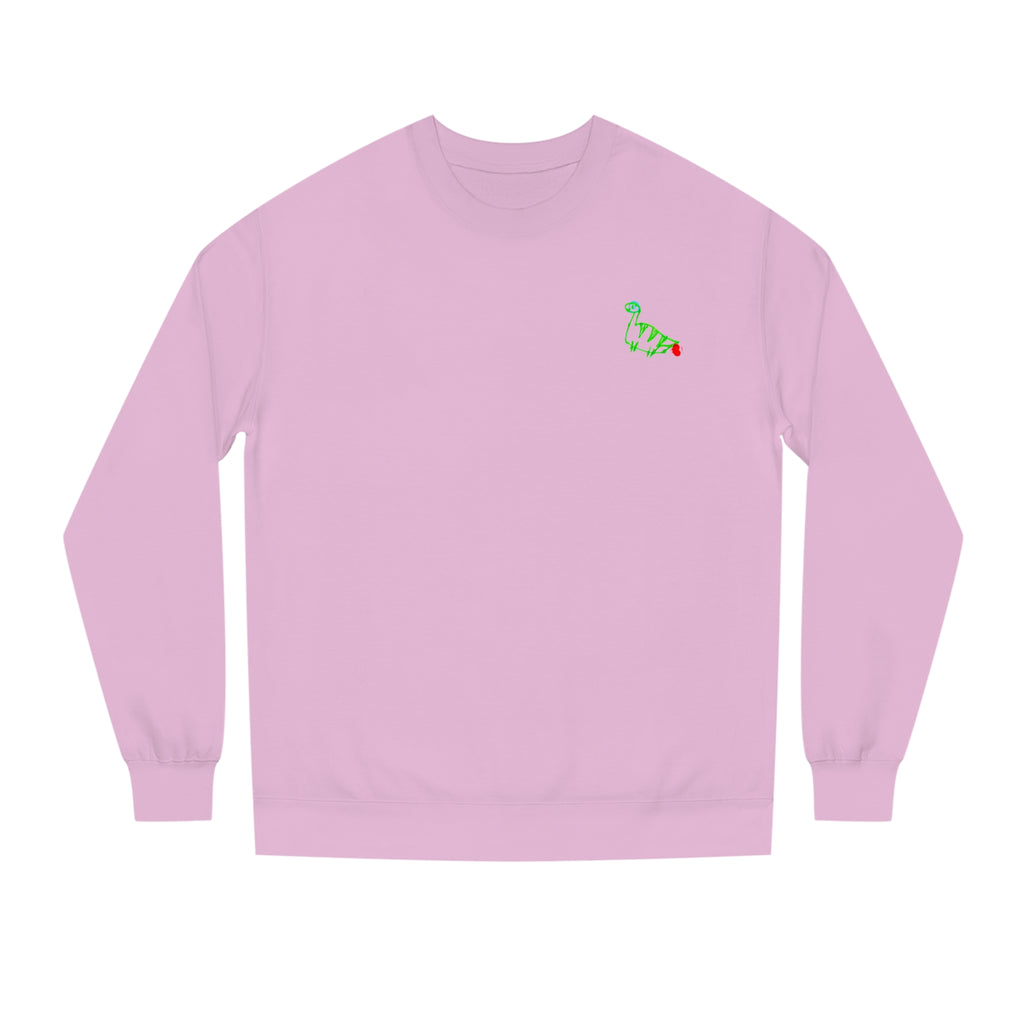farting dinosaur Crew Neck Sweatshirt draw by vivi
