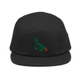 farting dinosaur - embroidered five panel hat