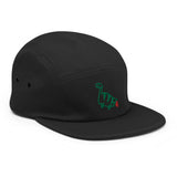 farting dinosaur - embroidered five panel hat