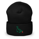 farting dinosaur - embroidered beanie