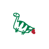 farting dinosaur - embroidered unisex sweater