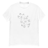 hands printed heavyweight tshirt
