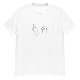 gang signs - printed heavyweight mens tshirt