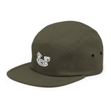 face 4 - embroidered five panel hat
