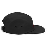cat embroidered five panel hat