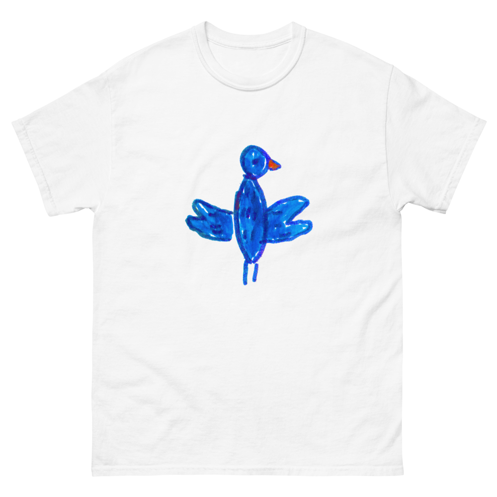 bird printed heavyweight tshirt