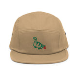 farting dinosaur - embroidered five panel hat