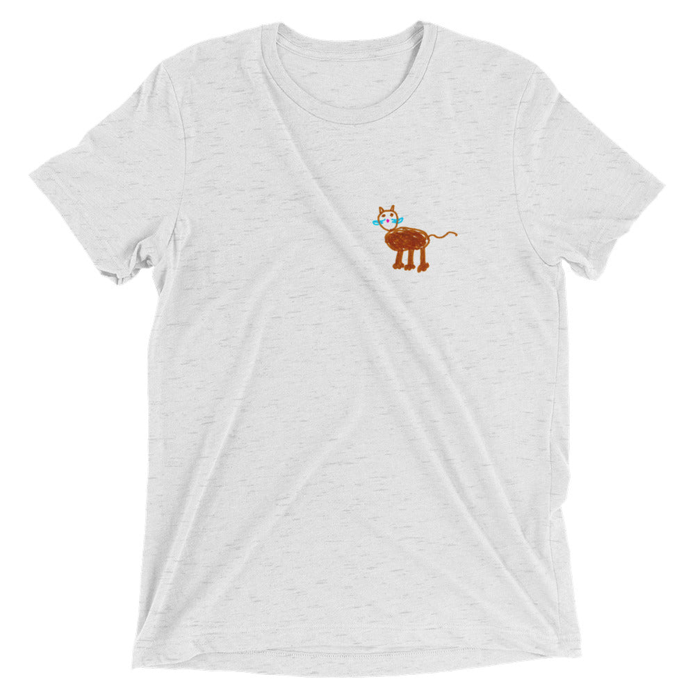 cat printed softstyle tshirt