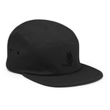 cat shadow embroidered five panel hat