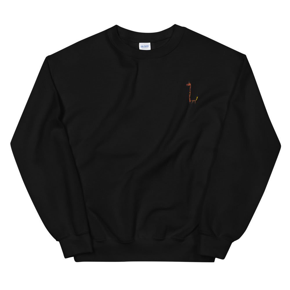 giraffe - embroidered unisex sweater