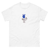 blue rabbit printed heavyweight tshirt