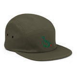 farting dinosaur - embroidered five panel hat