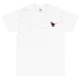 cat embroidered softstyle tshirt