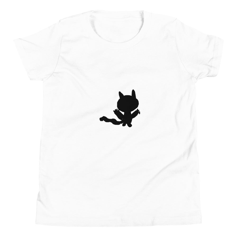 cat shadow printed youth tshirt
