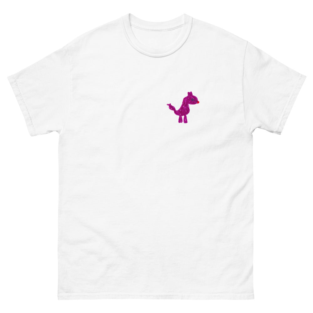 dog printed heavyweight tshirt