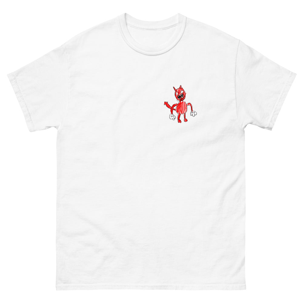 devil printed heavyweight tshirt