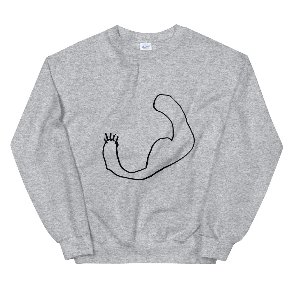 muscles printed sweater