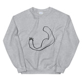 muscles printed sweater