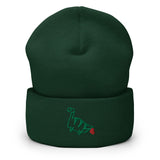 farting dinosaur - embroidered beanie
