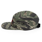 dog embroidered five panel hat