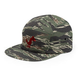 dog embroidered five panel hat