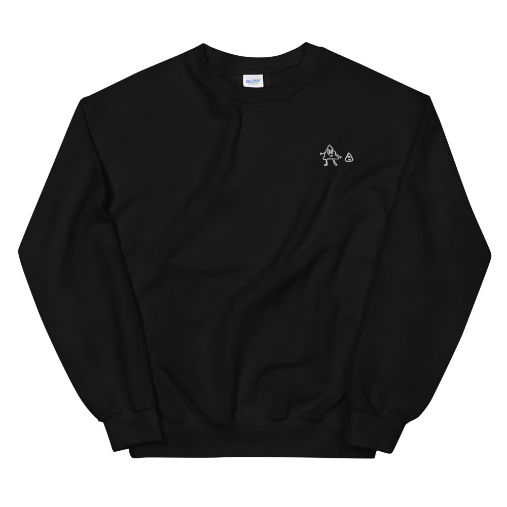 poops embroidered sweater
