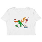 extinction-level event printed crop top