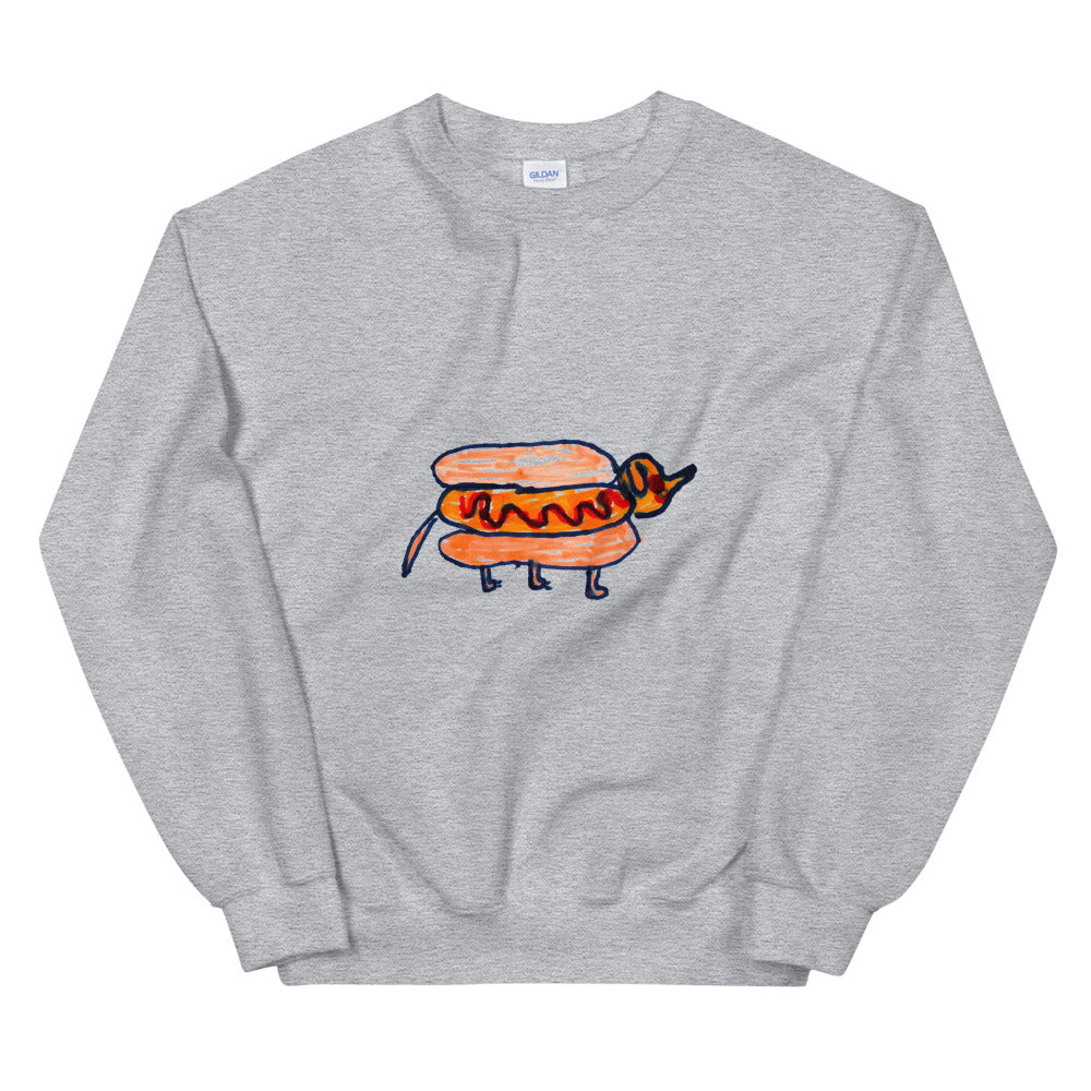 hotdog printed sweater